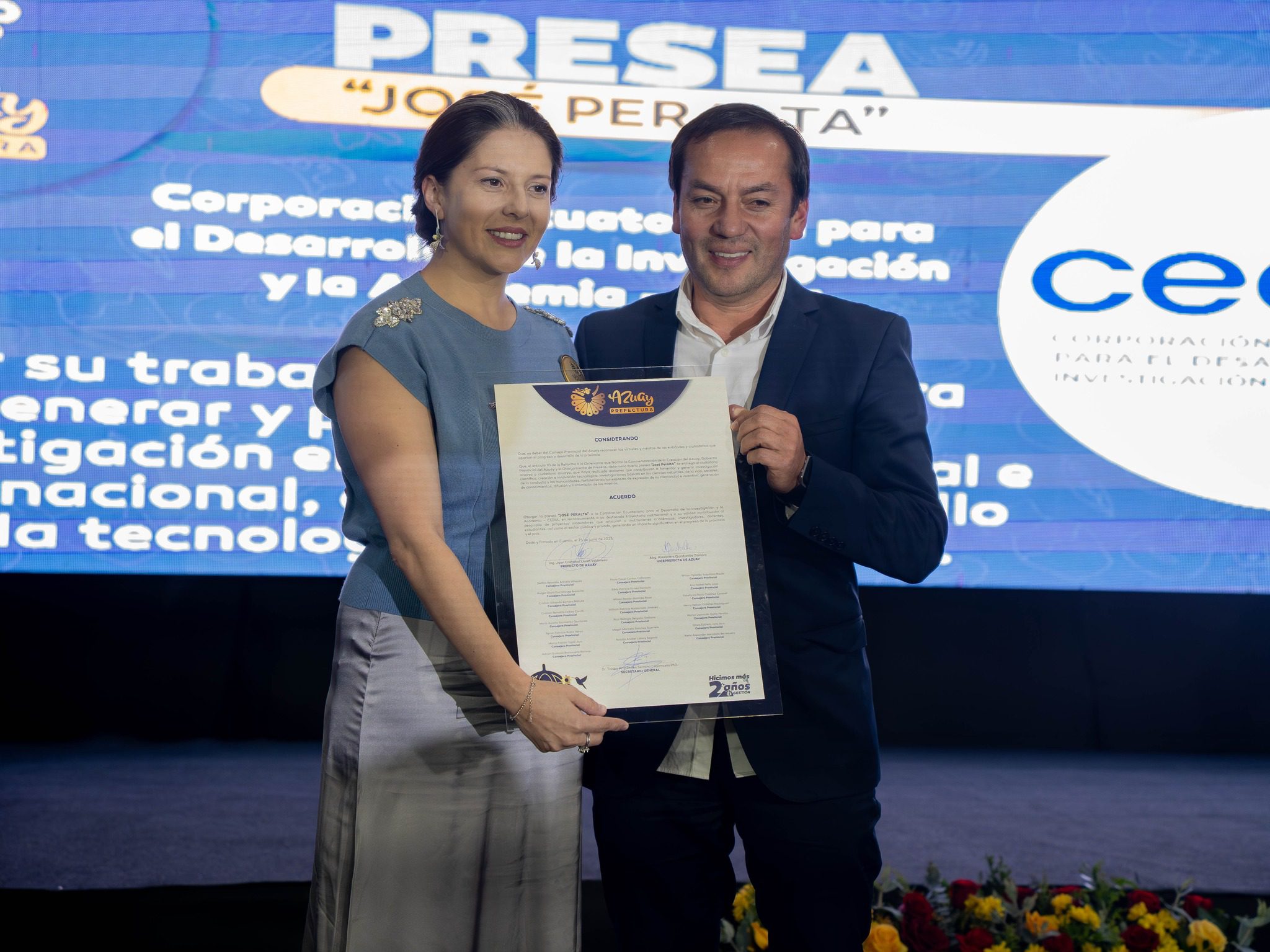  CEDIA recebe reconhecimento por sua contribuição para a ciência e inovação no Equador